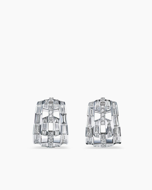 David Yurman Stax Huggie Hoop Earrings David Yurman High Jewelry