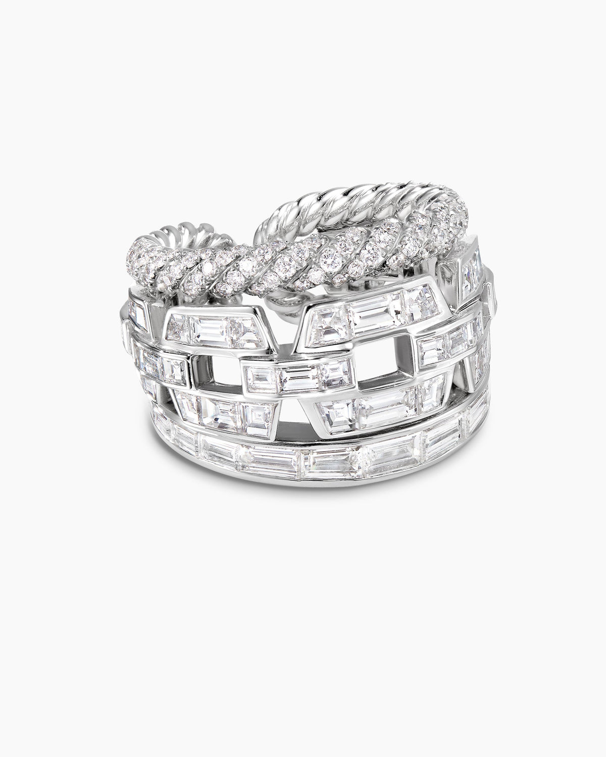 David Yurman Stax Three Row Ring David Yurman High Jewelry
