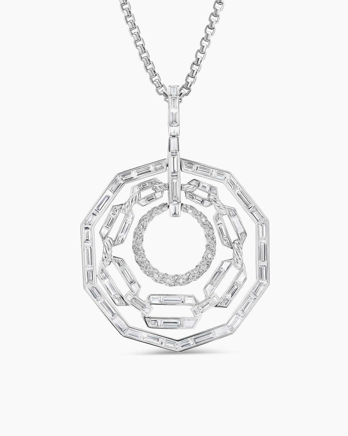 David Yurman Stax Round Pendant David Yurman High Jewelry