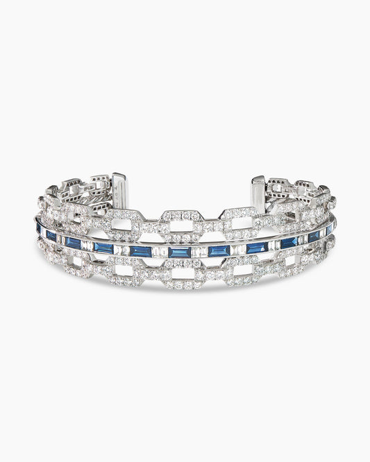 David Yurman Stax Three Row Cuff Bracelet David Yurman High Jewelry