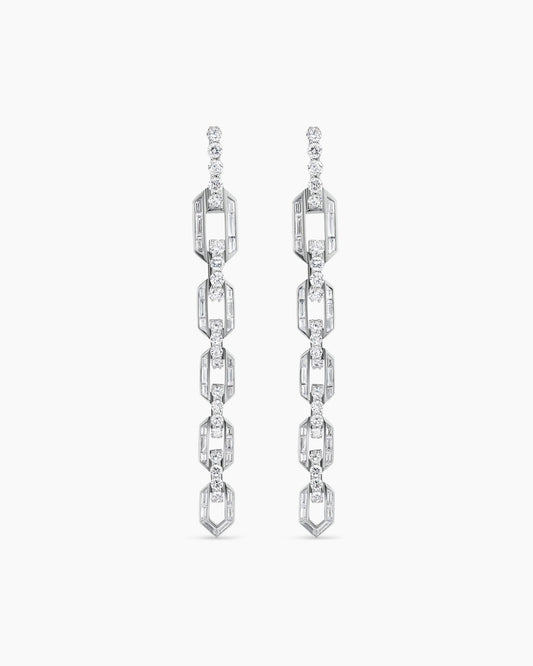 David Yurman Deco Chain Link Drop Earrings David Yurman High Jewelry