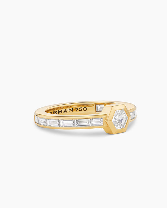 David Yurman Men's Hex Band Single Stack Ring David Yurman High Jewelry