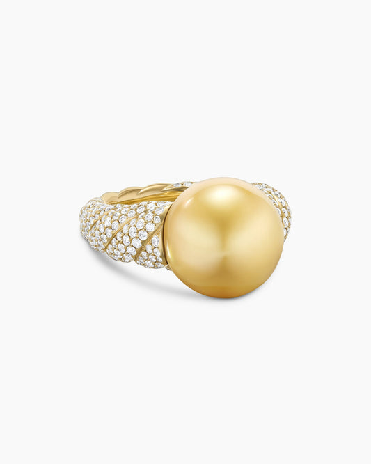 David Yurman DY Lumina Pearl Sculpted Cable Ring David Yurman High Jewelry