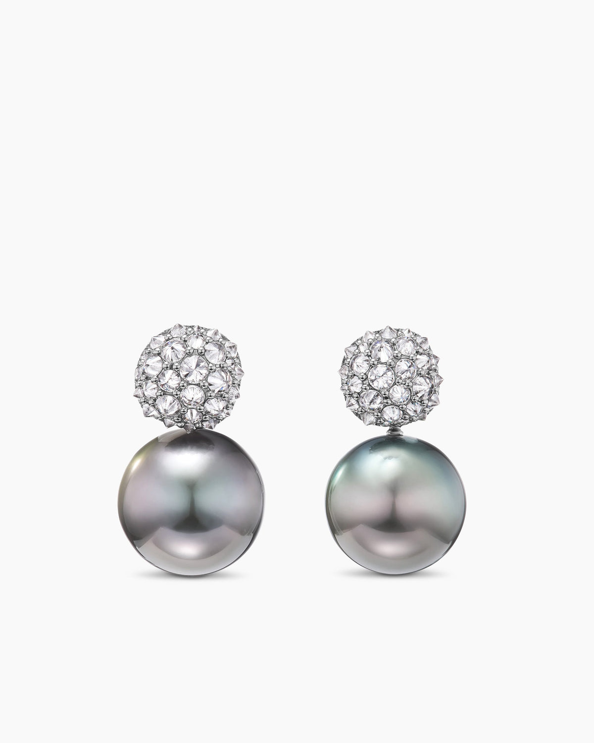 David Yurman DY Lumina Pearl Reverse Set Drop Earrings David Yurman High Jewelry