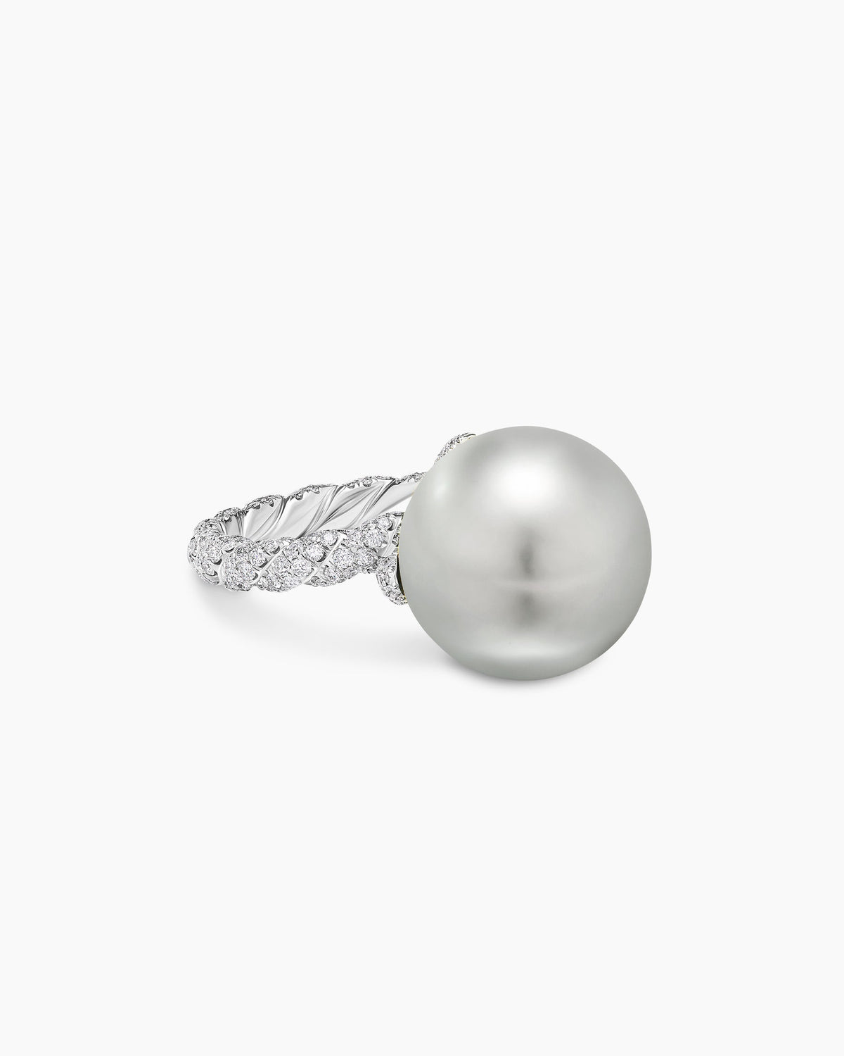 David Yurman DY Lumina Pearl Classic Twist Ring David Yurman High Jewelry