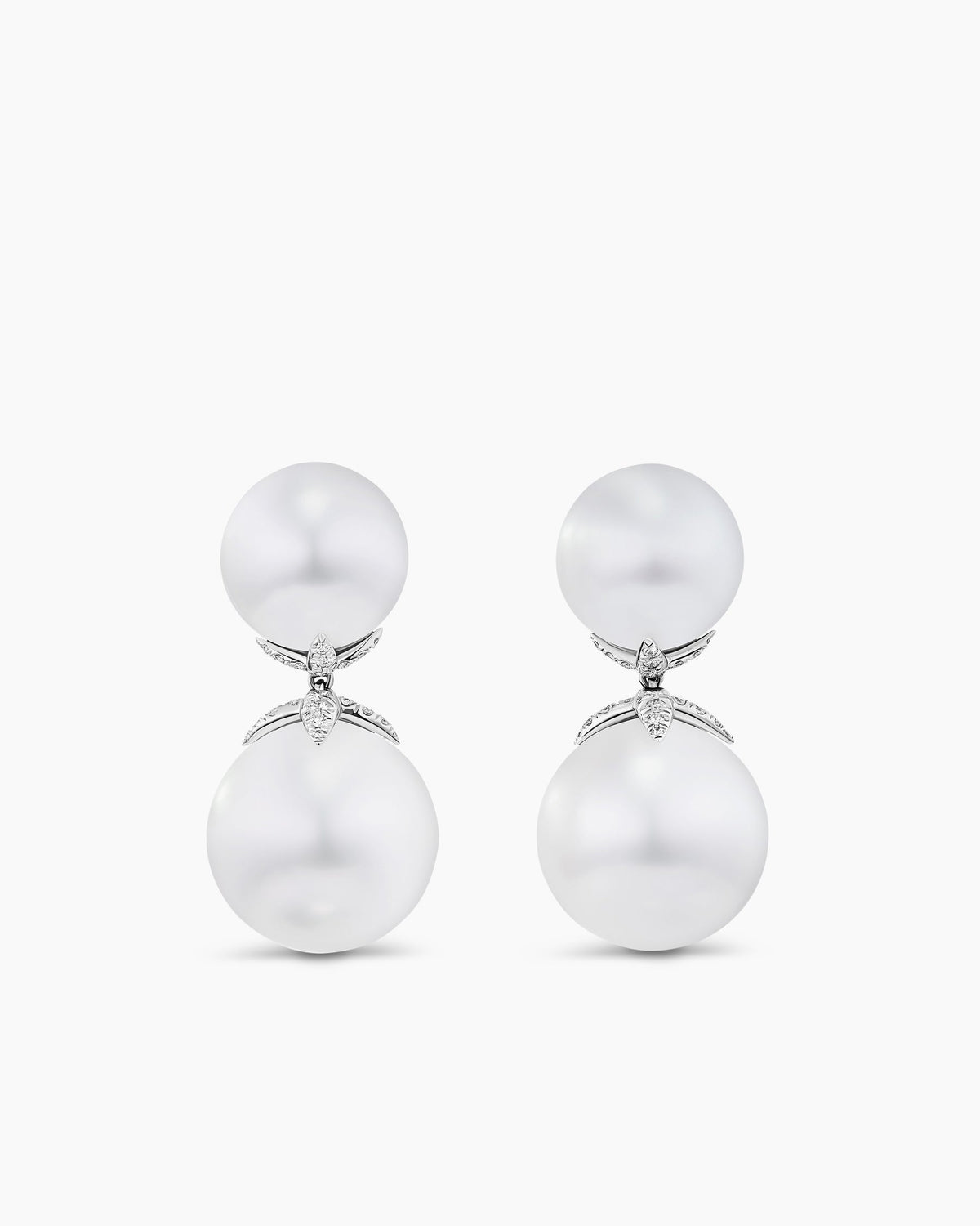 David Yurman DY Lumina Pearl Drop Earrings David Yurman High Jewelry