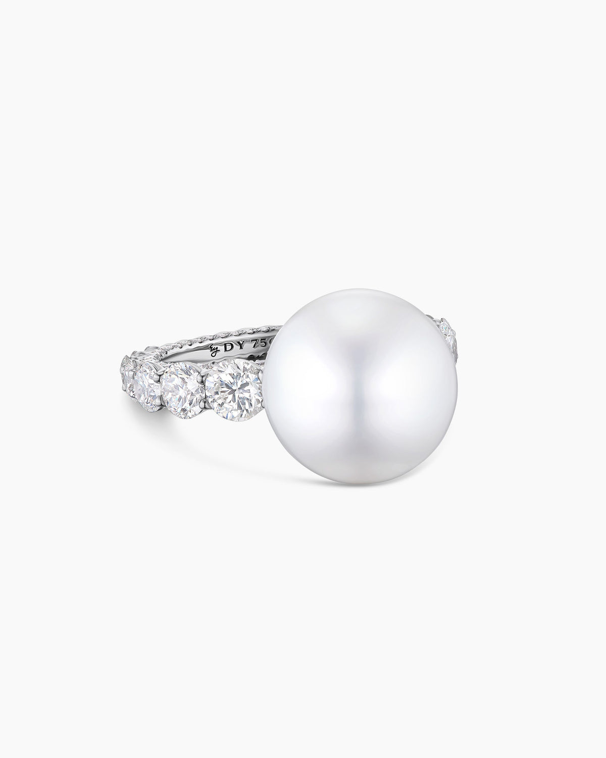 David Yurman DY Lumina Pearl Floating Diamond Ring David Yurman High Jewelry