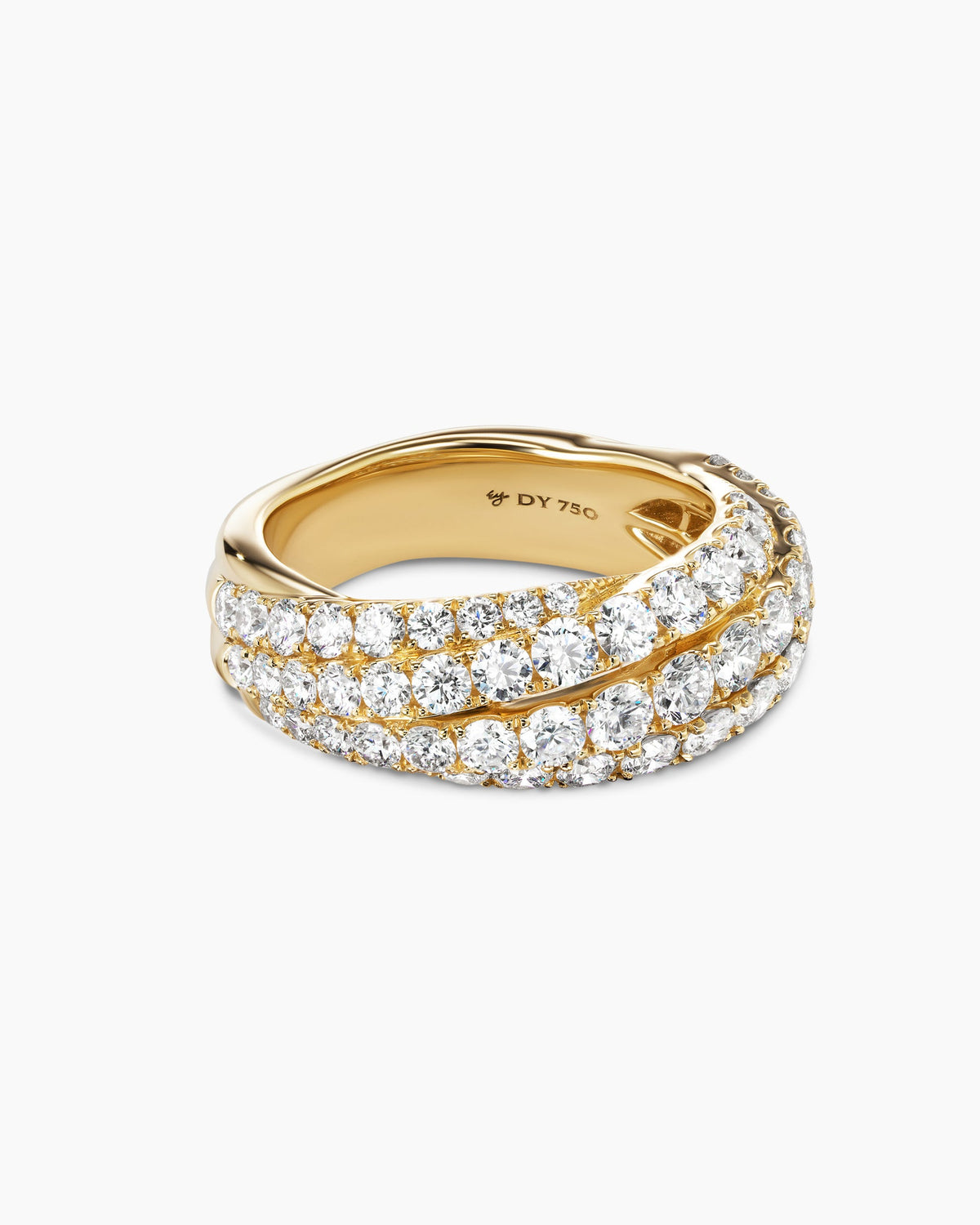 David Yurman Floating Diamonds Ring in Yellow Gold David Yurman High Jewelry