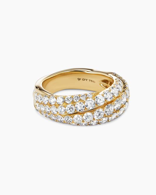 David Yurman Floating Diamonds Ring in Yellow Gold David Yurman High Jewelry