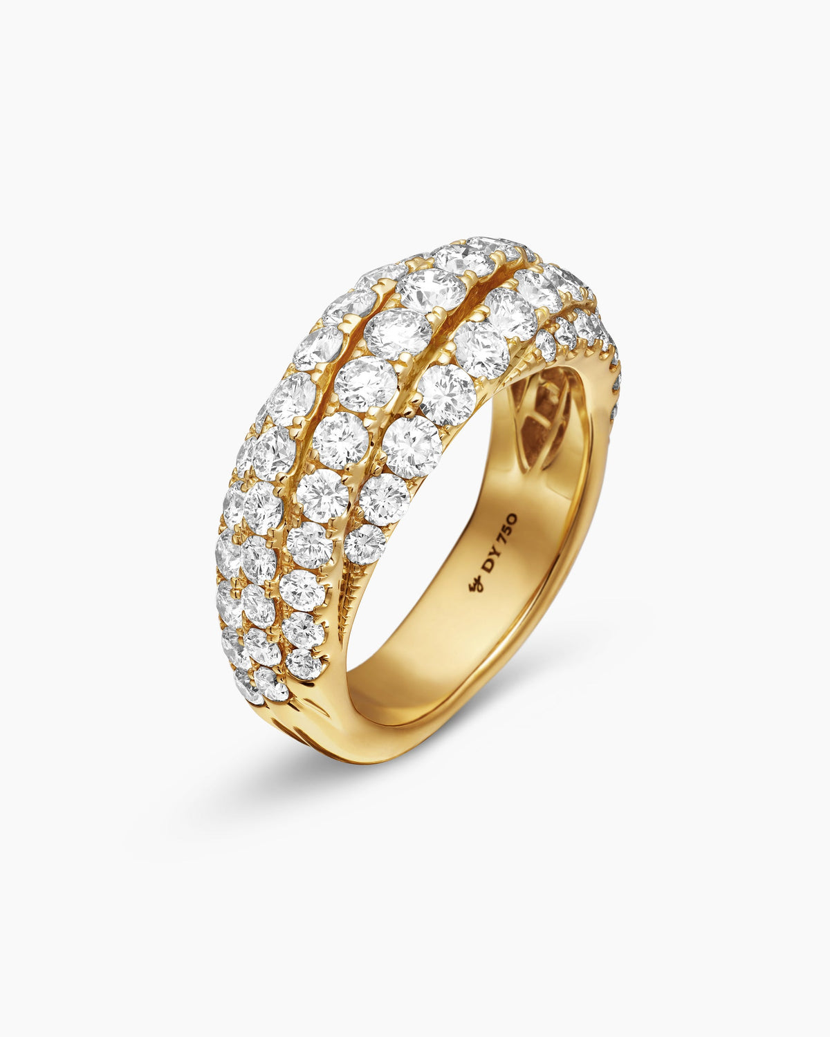 David Yurman Floating Diamonds Ring in Yellow Gold David Yurman High Jewelry