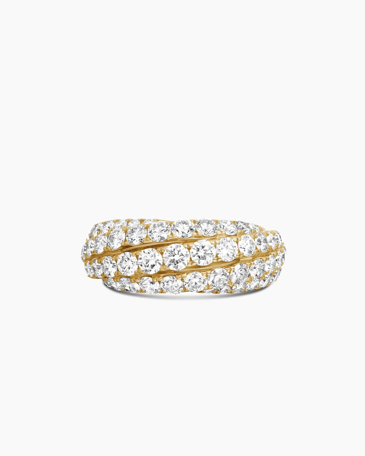 David Yurman Floating Diamonds Ring in Yellow Gold David Yurman High Jewelry