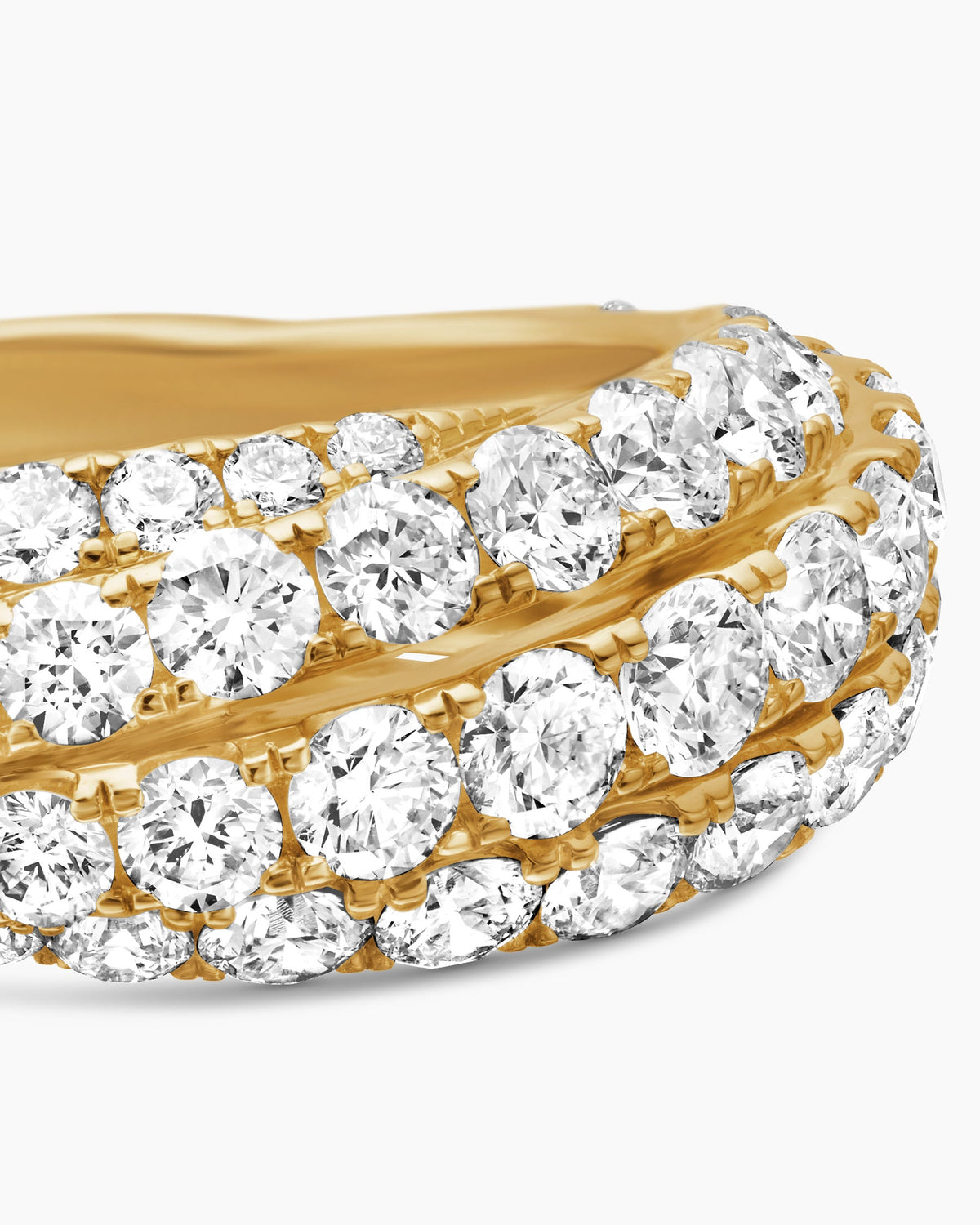 David Yurman Floating Diamonds Ring in Yellow Gold David Yurman High Jewelry