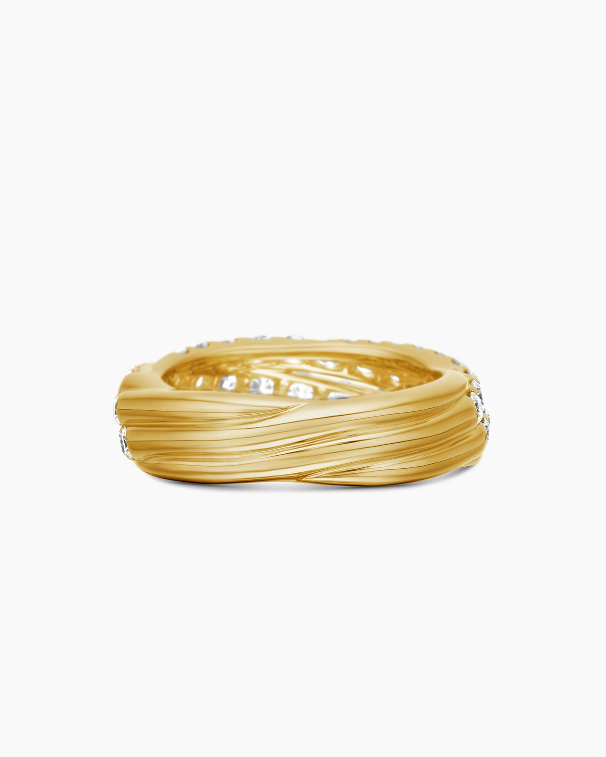David Yurman Floating Diamonds Ring in Yellow Gold David Yurman High Jewelry