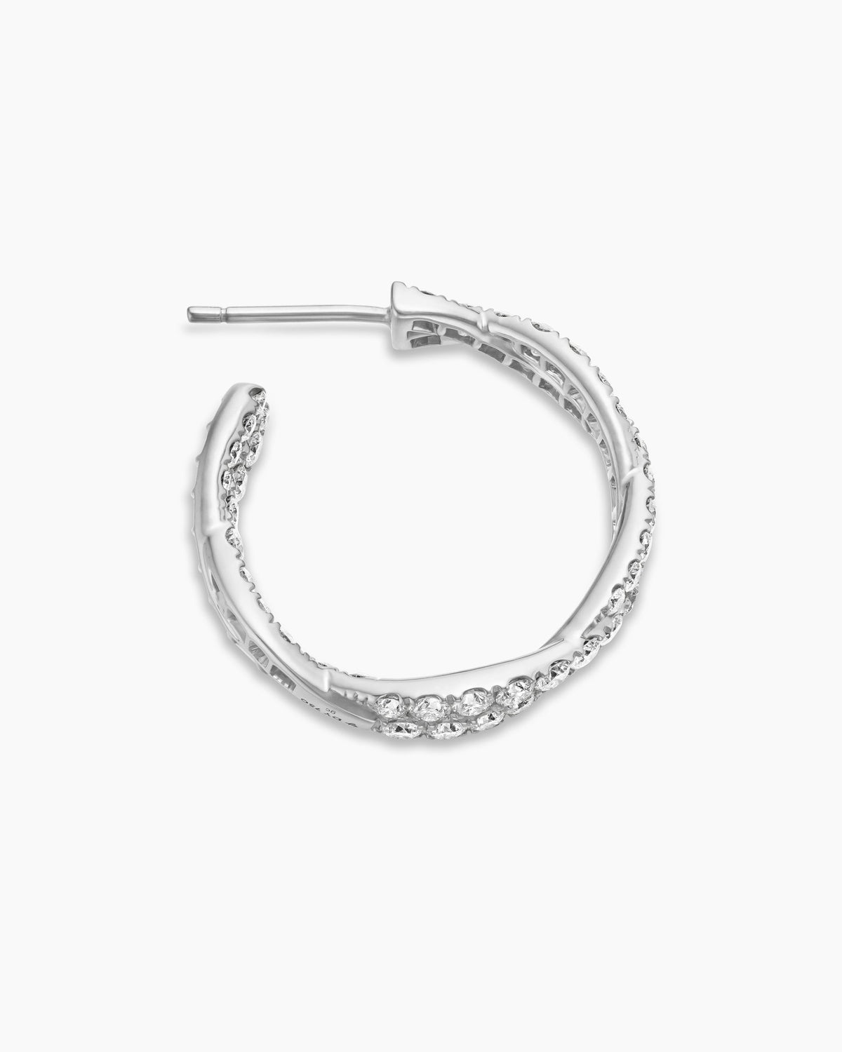 David Yurman Floating Diamonds Hoop Earrings David Yurman High Jewelry