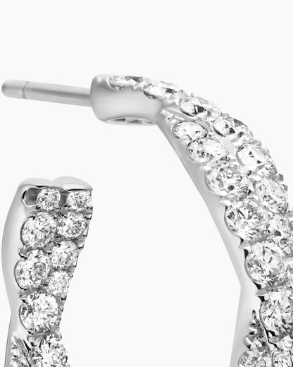 David Yurman Floating Diamonds Hoop Earrings David Yurman High Jewelry