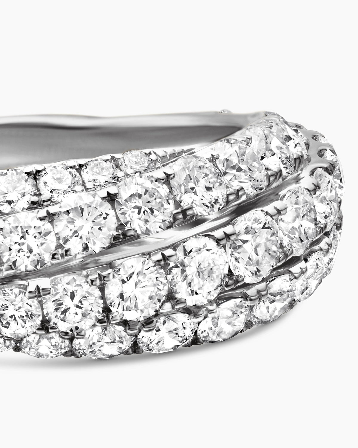 David Yurman Floating Diamonds Ring in White Gold David Yurman High Jewelry