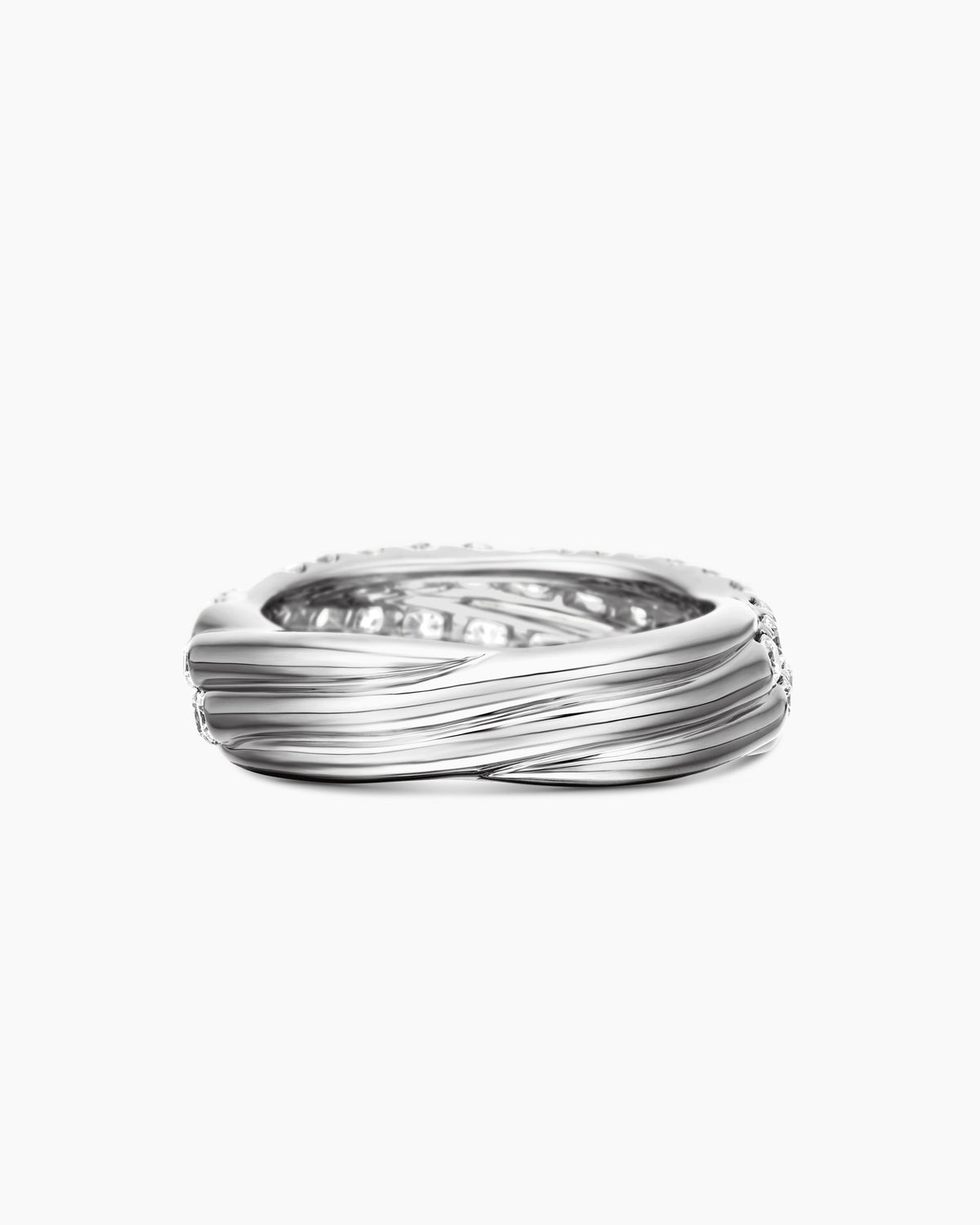 David Yurman Floating Diamonds Ring in White Gold David Yurman High Jewelry