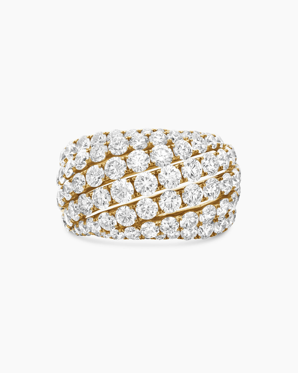 David Yurman Floating Diamonds Ring in Yellow Gold David Yurman High Jewelry