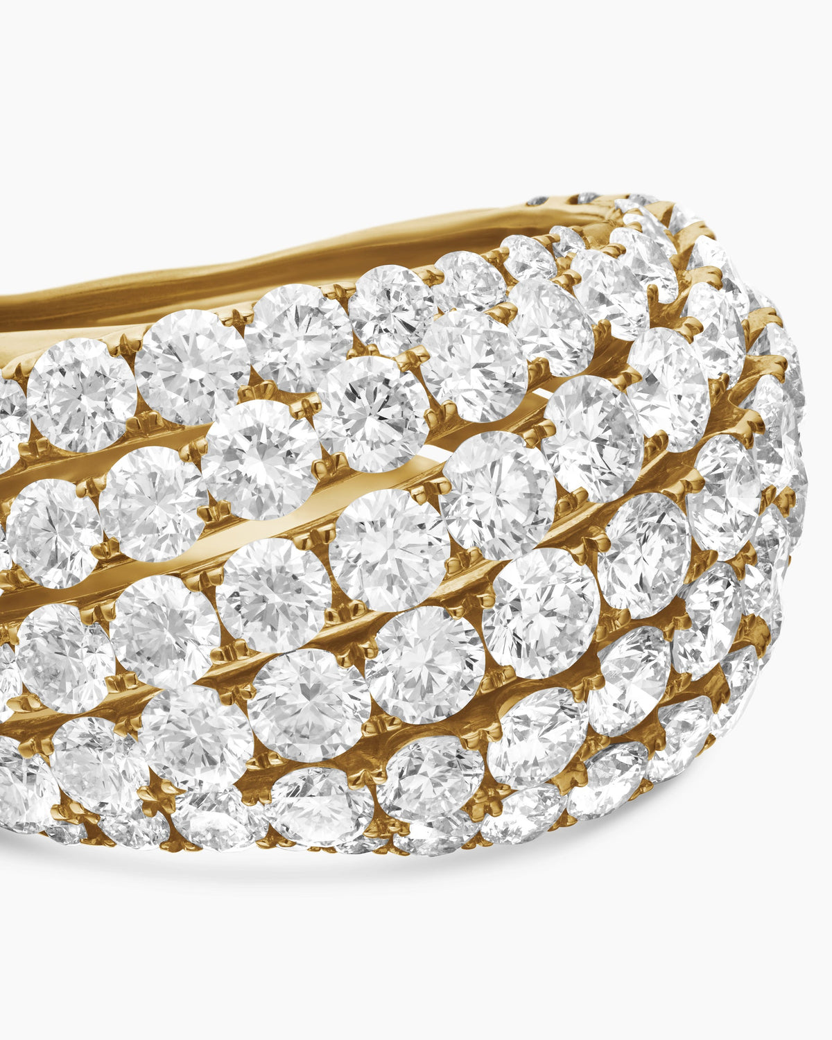 David Yurman Floating Diamonds Ring in Yellow Gold David Yurman High Jewelry