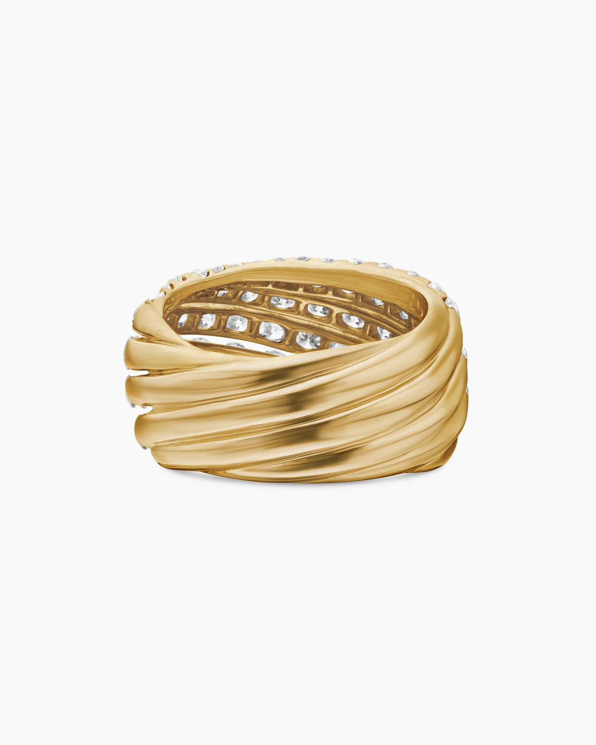 David Yurman Floating Diamonds Ring in Yellow Gold David Yurman High Jewelry