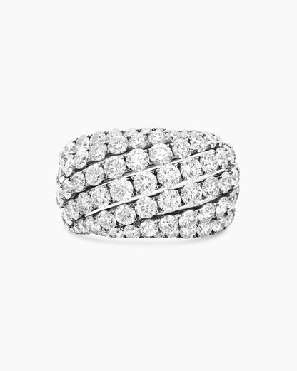 David Yurman Floating Diamonds Ring in White Gold David Yurman High Jewelry