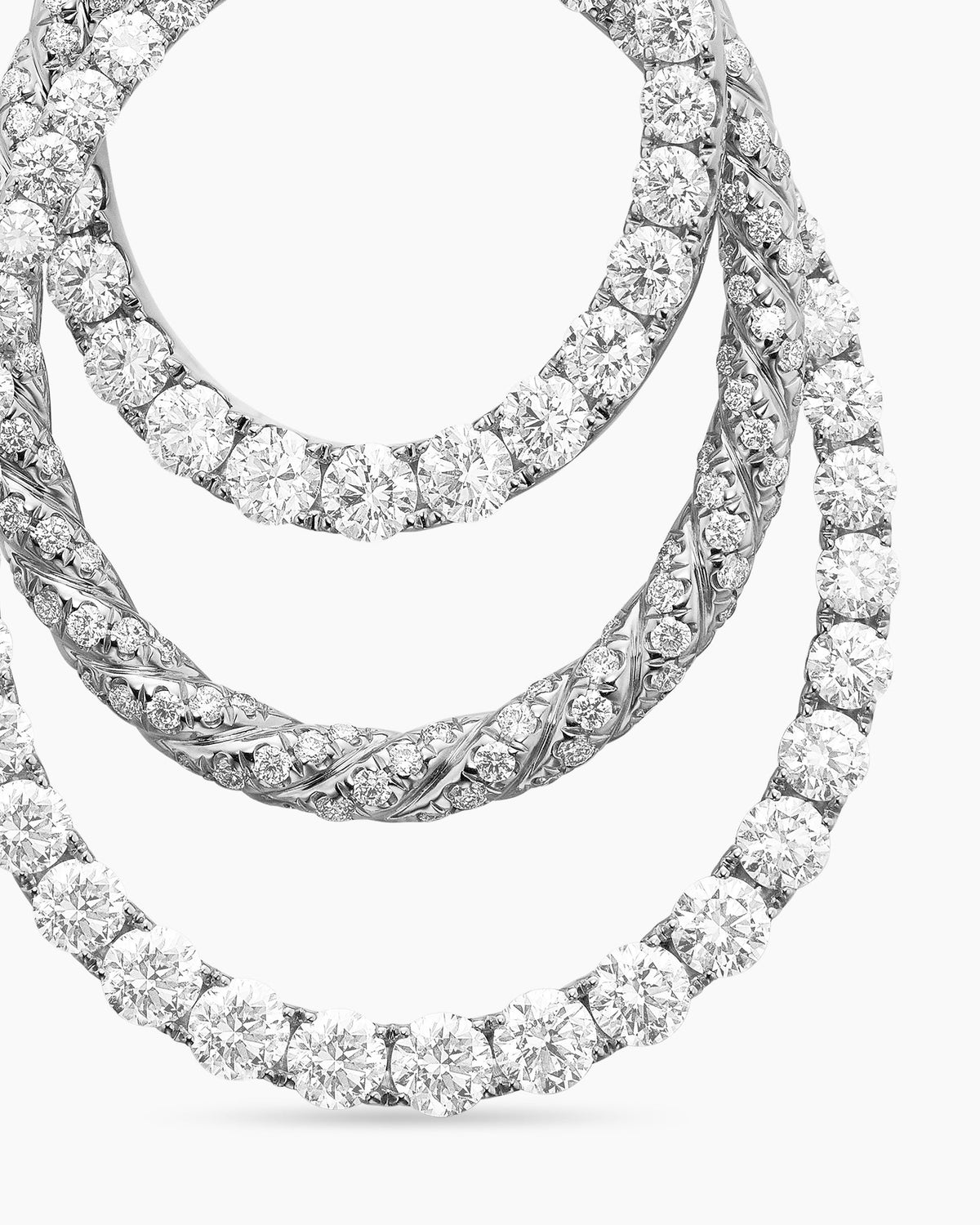 David Yurman Floating Diamonds Drop Pendant in White Gold David Yurman High Jewelry