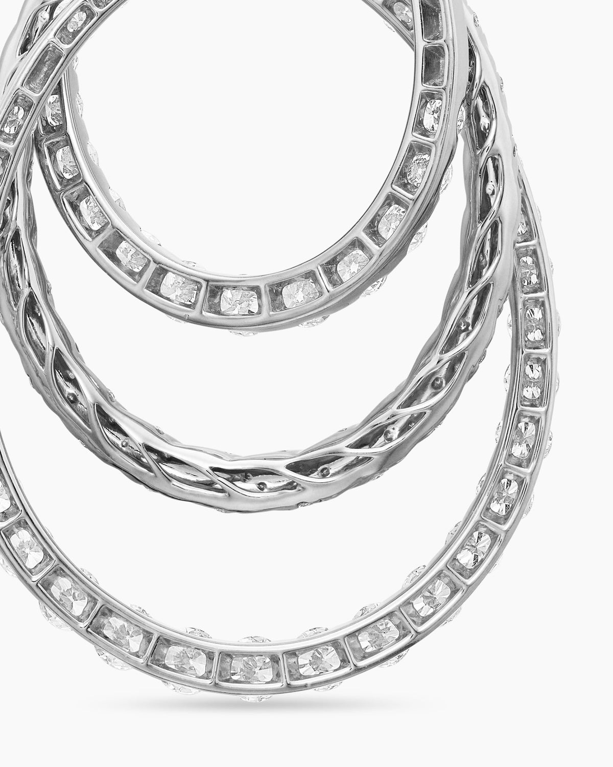 David Yurman Floating Diamonds Drop Pendant in White Gold David Yurman High Jewelry